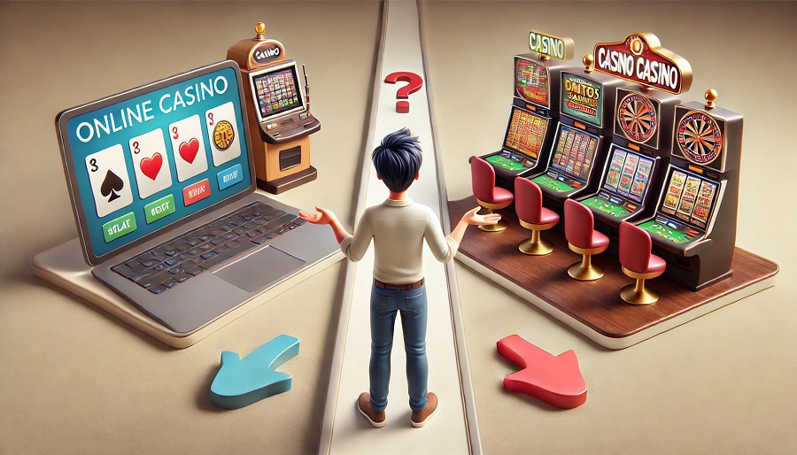 Online Casinos vs Land Based Casinos: 4 Major Differences